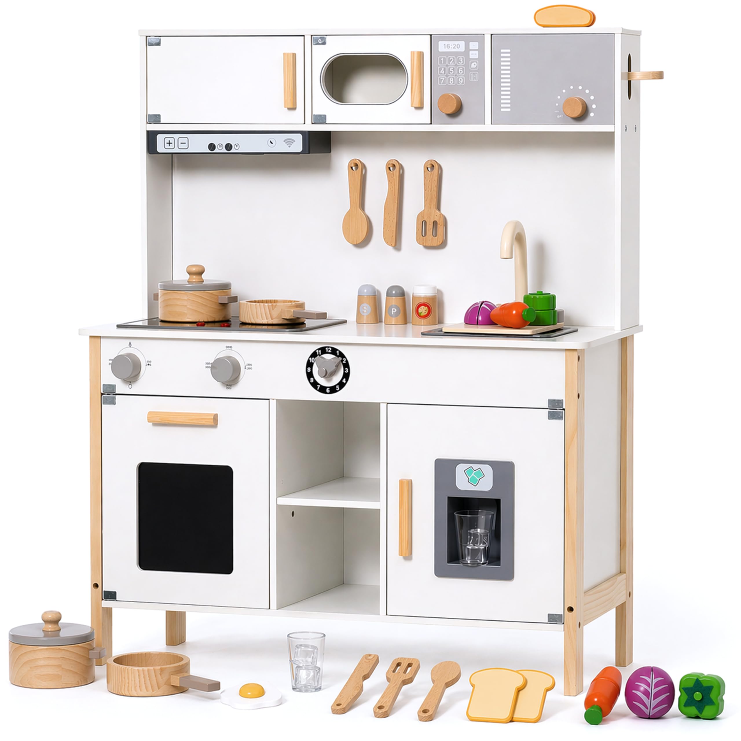 キッズ用キッチン　ハンドメイド Amazon | Easynest おままごと キッチン 【日本メーカー】木製 子供